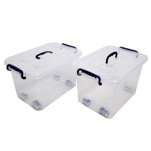 투명 플라스틱 리빙박스 다용도정리함 150리터 2개 옷정리 장난감상자 수납정리함 