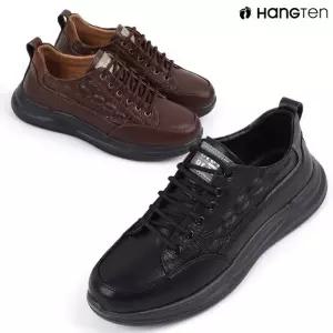 행텐 HT25-7 남성용 가죽 악어텍스처 클래식 스니커즈 데일리 편안한 슈즈
