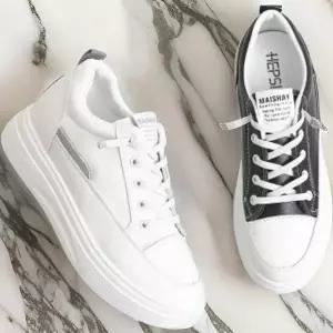 [하프클럽/다잇템]여자 키높이운동화 고무줄끈 두꺼운굽 스니커즈