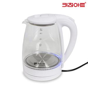 키친아트 포이베 유리 전기포트 1.8L KJS-G18KP/스텐열판 내열유리