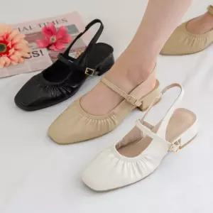 말랑무브 셔링 메리제인 슬링백힐(4cm)