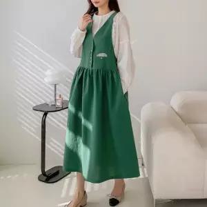 네로 브이넥 원피스 마담 미시 중년 여성 빅사이즈 40대 50대