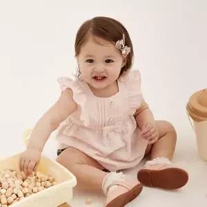 [닥스베이비]닥스베이비 프릴 블라우스 상하 세트복