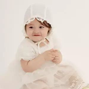 [닥스베이비]닥스베이비 스페셜 바디수트 우주복 레이스모자 세트