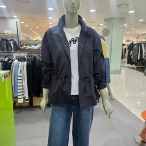 시슬리/애플아울렛/목선 셔링 바람막이 스트링 점퍼 SAJPC1531