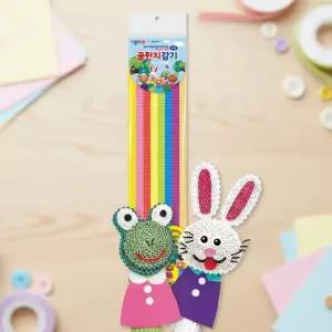 종이나라 칼라 롱롱 골판지 감기 공예 띠골판지 꾸미기 만들기 재료 공작 미술 학습 (2개)