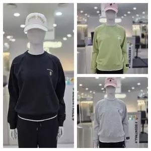 우먼즈 스탬프 해시태그 M그레이 맨투맨 BA243RM501-MG