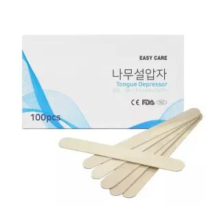 설압자 일회용 100pcs 목설압자 나무 스파출라 혀누르개 병원 왁싱 의료용 스틱 스패츌라