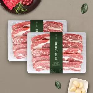 [신세계라이브쇼핑][웰던푸드] 뉴질랜드산 PS급 LA갈비 1.8kg x 2팩