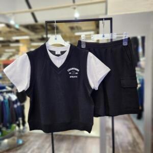 에스핏 HC09 레이어드피케5부세트여름상하  SJZ304MKTR03