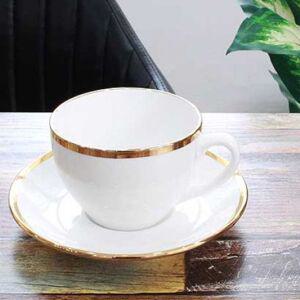 고급스러운 화이트 골드링 커피잔 1인세트 머그 컵 골드 도자기