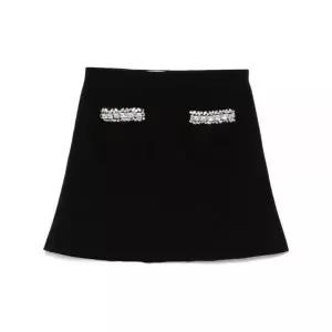 [셀프포트레이트] 니트 장식 미니 스커트 132585836