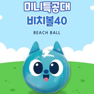 미니특공대 비치볼40 물놀이 용품 KC인증 어린이 비치볼 완구 공놀이