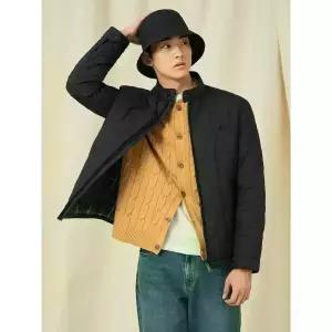 [빈폴] [Essential] 다이아 패딩 해링턴 재킷 - 블랙 (BC5138EP15)