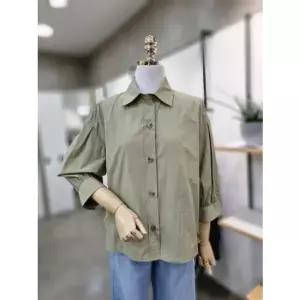 [갤러리아] ABFZ[3컬러]밑단 스트링 홑겹 7부 블라우스(ABZ2HB01)