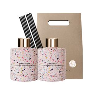 허브타임 인테리어 디퓨저 마블 다우니코튼 200ml X2