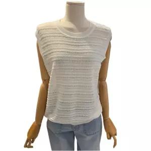 [롯데백화점]스튜디오 럭스 린넨 스트라이프 니트 베스트(FSDOMWVT02)