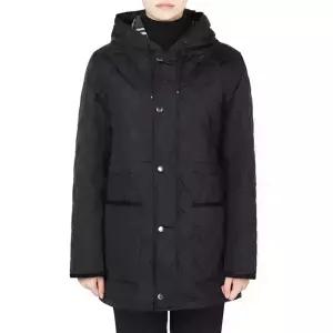 디몬트 버버리 여성 퀼팅 체크 후드 자켓(블랙) 8105107