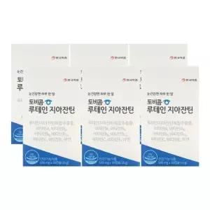 안국약품 토비콤 루테인 지아잔틴 500mg x 30캡슐 x 6박스