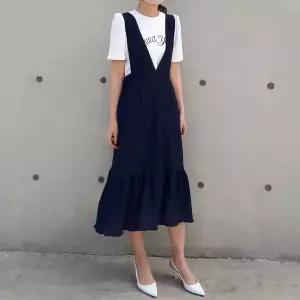 [하프클럽/]여름 뷔스티에 원피스 정장 40대 50대 미시 썸머 바캉스 리조트룩