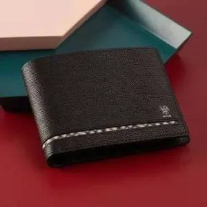 [닥스](강남점)DBWA5F623BK [25FW][반지갑][ALEXANDER][알렉산더] 블랙 체크 라인 포인트 소가죽