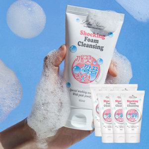 (본품6개)라벨영 피지+유분+각질 쫀쫀한 거품 데일리 딥클렌징 쇼킹폼클렌징 오리지널