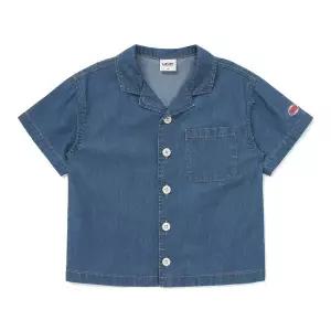 [래핑차일드] 데님 반팔 셔츠 (85419-322-32)