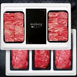 횡성한우 시그15호 갈비2 불고기 국거리 장조림 한우선물세트 2.6kg