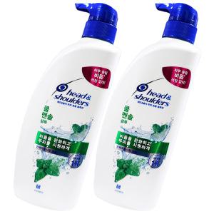 헤드앤숄더 두피 토탈 솔루션 샴푸520ml x2개 쿨 멘솔