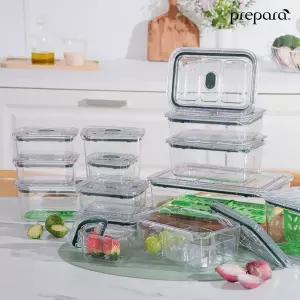 [프리파라] 브루클린 스마트 래치락 밀폐용기 반찬통 세트 (11종)