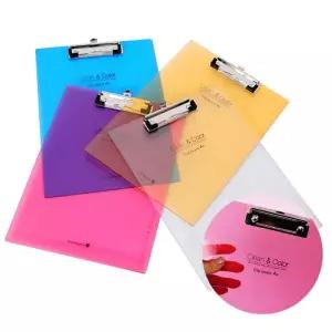 모닝글로리 A4 칼라 클립보드 투명 결재판 메뉴판