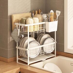 키친엘라 싱크대 틈새 한뼘 2단 식기건조대