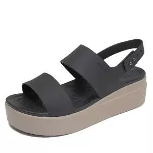 [보리보리/크록스 슈즈]크록스 브루클린 로우 샌들 슬리퍼 블랙머쉬룸 206453-07H