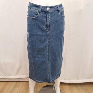 올리비아하슬러 HC04 신축성이  좋은 캐쥬얼한 데님 롱 스커트  OHEMSK103