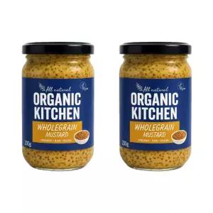 오가닉키친 프랑스 비건 유기농 홀그레인머스타드 200g, 2개