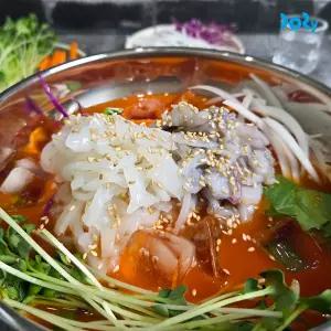 [도리마켓] 별미 한치 물회 세트 (몸통살 200g+육수1팩)