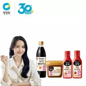 [청정원]청정원 저당 4종(비빔면소스, 초고추장, 된장찌개양념, 맛간장) 3개 골라담기