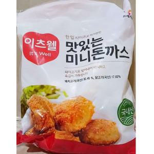 국내산 돈육 CJ프레시웨이 미니돈까스 도시락반찬 1kg
