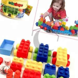 소프트 기차블럭 30P 소근육발달장난감 아기블럭 소근육발달