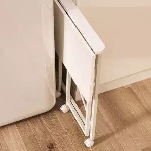 바퀴달린 접이식책상 슬림 이동식 가정용 간이 책상 식탁 보조 컴퓨터