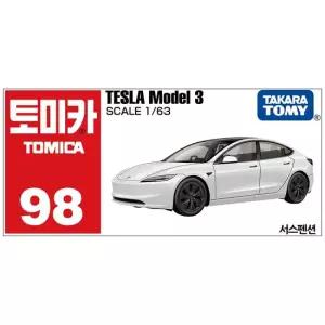 98 테슬라 모델3 화이트 다이캐스트 미니카