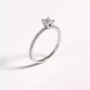 [샤밍주얼리]7부 1캐럿 랩 다이아 반지 IGI 프로포즈 결혼 기념일 선물 여자 친구 웨딩 밴드 졸리