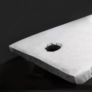 마사지 침대 수건 커버 1개 시트 그레이 베드 일회용 사계절 토퍼 미용베드패드 패드