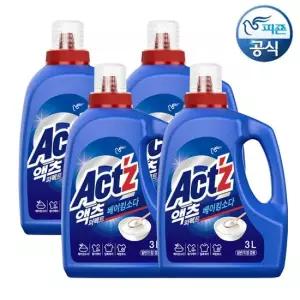 액츠 세탁세제 퍼펙트 베이킹소다 3L 용기 x 4개