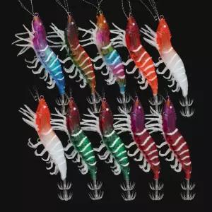 쿠미 줄초상 10종 리얼 새우 에기 세트 쉬림프 루어 갑오징어 한치 쭈꾸미