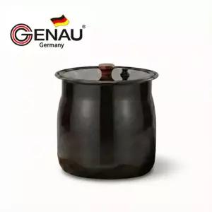 [GENAU] 제너 황토 무쇠 진공 항아리 쌀통 24L(유리뚜껑)