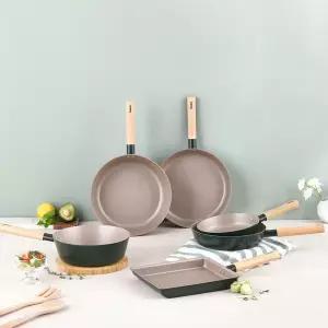 [원쁠원] 키친플라워 쿠킨 IH 인덕션겸용 라임우드 후라이팬 궁중팬 골라담