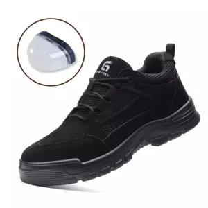 남성 플라스틱토우캡 절연 10인치 통기성 가벼운 안전화 절연화 블랙