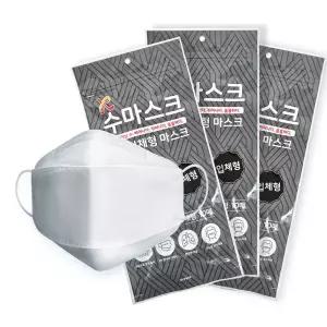 Kf94 새부리형 수마스크 대형 100매/3D 비말차단 일회용 황사 보건용 마스크 KFAD 덴탈 엠폭스