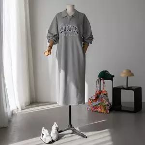 (안나앤플러스) 브루 반집업 원피스[드레스CUP87] 빅사이즈